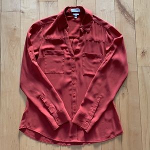 Express Slim Fit Convertible Sleeve Portofino Shirt